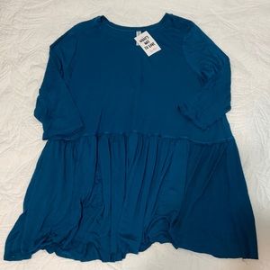 Zenana Premium Peplum Shirt NWT